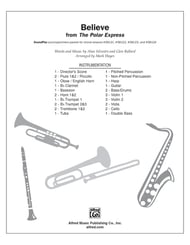 Believe Instrumental Parts choral sheet music cover Thumbnail